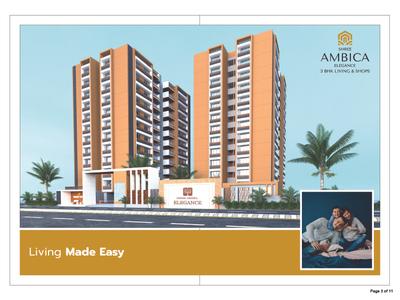 Image of 1100 Sq.ft 2 BHK Apartment / Flat for sale in Shree Ambica Elegance, Chiloda, Gandhinagar for Rs. 2800000