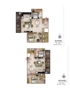 Image of 1222 Sq.ft 2 BHK Apartment / Flat for sale in Laasya Pride, Chikkathoguru Village, Bengaluru for Rs. 9600000