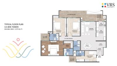 Image of 2090 Sq.ft 3 BHK Apartment / Flat for sale in VRS Ambaram, Sector 112, Mohali for Rs. 13500000