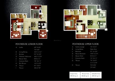 Image of 1600 Sq.ft 3 BHK Apartment / Flat for sale in Nahar F Residences, Balewadi, Pune for Rs. 19000000