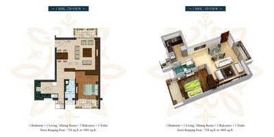 Image of 657 Sq.ft 1 BHK Apartment / Flat for sale in Preeti Bella Casa, Siolim, Goa for Rs. 11800000