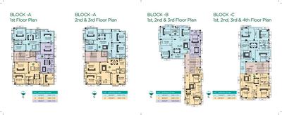 Image of 1342 Sq.ft 3 BHK Apartment / Flat for sale in Eden Belvedere, Nayabad, Kolkata for Rs. 6500000