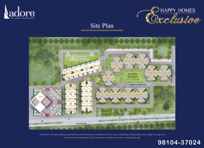 Image of 1000 Sq.ft 3 BHK Apartment / Flat for sale in Adore Happy Homes Exclusive, Sector 86, Faridabad for Rs. 6000000