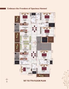 Image of 1742 Sq.ft 3 BHK Apartment / Flat for sale in Shri Kartik Swami Heights, Tidke Colony, Nashik for Rs. 12542000