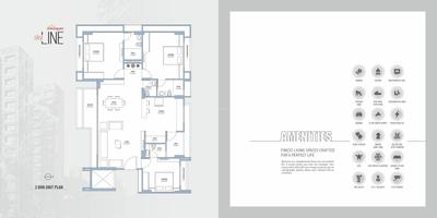 Image of 2304 Sq.ft 3 BHK Apartment / Flat for sale in Shikshapatri Sky Line, Sargasan, Gandhinagar for Rs. 11000000