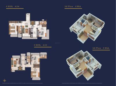 Image of 750 Sq.ft 2 BHK Apartment / Flat for sale in Aarsh Parshva Avenue, Kandivali West, Mumbai for Rs. 20000000
