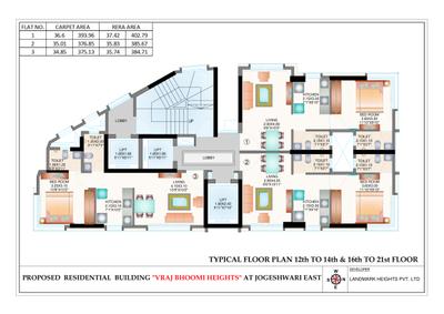Image of 512 Sq.ft 1 BHK Apartment / Flat for sale in Landmark Vraj Bhumi Heights, Jogeshwari East, Mumbai for Rs. 8000000