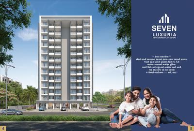 Image of 559 Sq.ft 2 BHK Apartment / Flat for sale in Shayona Seven Luxuria, Dindoli, Surat for Rs. 3800000