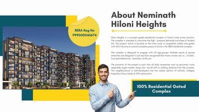 Image of 660 Sq.ft 1 BHK Apartment / Flat for sale in Neminath Hiloni Heights, Fatherwadi, Vasai for Rs. 3650000