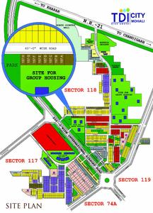 Image of 1200 Sq.ft 2 BHK Builder Floor for sale in TDI Casa Floors, Sector 118, Mohali for Rs. 5990000