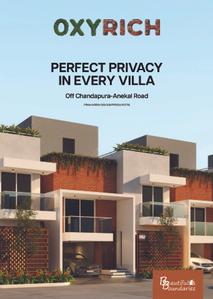 Image of 3219 Sq.ft 4 BHK Villa for sale in Oxyrich, Marsur, Bengaluru for Rs. 22500000
