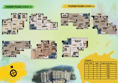 Image of 1395 Sq.ft 3 BHK Apartment / Flat for sale in Sonar Sansar, Arrah Kalinagar, Durgapur for Rs. 3800000