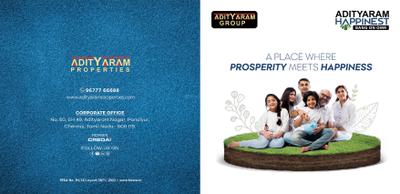 Image of 1900 Sq.ft Residential Plot / Land for sale in Adityaram Happinest, Kelambakkam, Chennai for Rs. 6600000