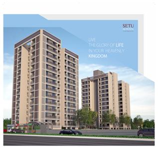 Image of 1000 Sq.ft 2 BHK Apartment / Flat for sale in Sarjan Setu Altezza, Tragad, Ahmedabad for Rs. 6500000