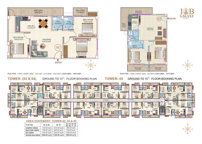 Image of 1600 Sq.ft 3 BHK Apartment / Flat for sale in Ashirwad IOB Galaxy Phase II, Danapur, Patna for Rs. 5000000
