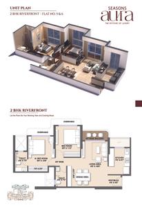 Image of 1030 Sq.ft 2 BHK Apartment / Flat for sale in Seasons Aura, Kalyan West, Kalyan for Rs. 8600000