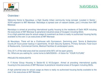 Raheja Navodaya Brochure 2
