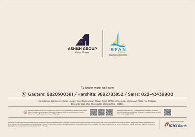 Image of 1290 Sq.ft 2 BHK Apartment / Flat for sale in Windermere, Bhayandar West, Mira Bhayandar for Rs. 11800000