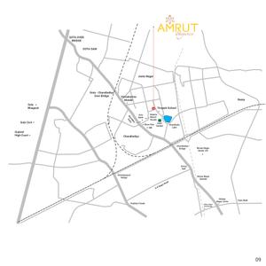 Image of 561 Sq.ft 2 BHK Apartment / Flat for sale in Madhuvan Amrut Elegance, Chandlodia, Ahmedabad for Rs. 5400000