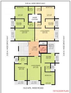 Image of 741 Sq.ft 1 BHK Apartment / Flat for sale in Shree Gurumauli Residency, Ulwe, Navi Mumbai for Rs. 5800000