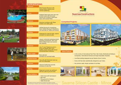 Image of 1658 Sq.ft 3 BHK Apartment / Flat for sale in Swarna Silicon Castle Minos by Swarna Constructions, Hoodi, Bengaluru for Rs. 13300000