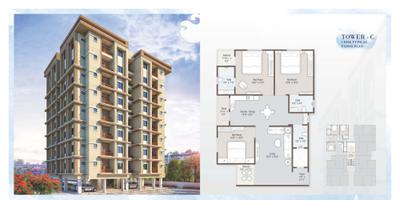 Image of 817 Sq.ft 3 BHK Apartment / Flat for sale in Ratnam Oasis, Waghodia Road, Vadodara for Rs. 4551000