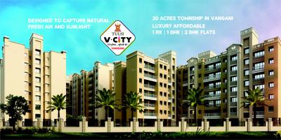 Image of 595 Sq.ft 1 BHK Apartment / Flat for sale in Raj Tulsi V City, Pashane, Thane for Rs. 1611000
