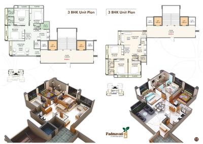 Image of 1700 Sq.ft 3 BHK Apartment / Flat for sale in Padmavati99, Bopal, Ahmedabad for Rs. 12500000