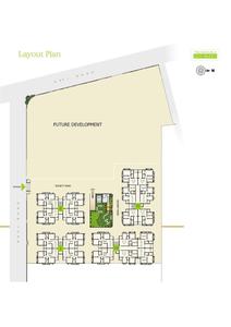 Image of 1350 Sq.ft 3 BHK Apartment / Flat for sale in Takshashila Eco Green, Odhav, Ahmedabad for Rs. 7100000
