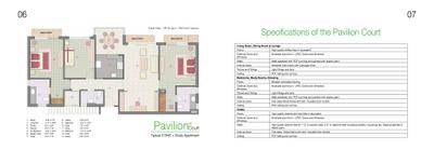 Image of 1749 Sq.ft 3 BHK Apartment / Flat for sale in Jaypee The Pavilion Court, Sector 128, Noida for Rs. 21500000
