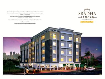 Image of 1250 Sq.ft 2 BHK Apartment / Flat for sale in Sanjita Sradha Aangan, Hanspal, Bhubaneswar for Rs. 7500000