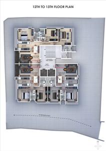 Image of 1325 Sq.ft 3 BHK Apartment / Flat for sale in Shagun Residency, Omkar Nagar, Nagpur for Rs. 6800000