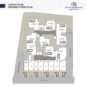 Image of 730 Sq.ft 2 BHK Apartment / Flat for sale in Ripam Residency, New Ranip, Ahmedabad for Rs. 3500000