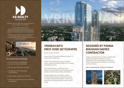 Image of 689 Sq.ft 1 BHK Apartment / Flat for sale in Shri Vivek Heritage High Rise, Jait, Vrindavan for Rs. 8635000