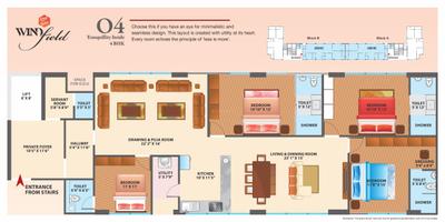 Image of 2548 Sq.ft 3 BHK Apartment / Flat for sale in Zion Windfield, Thaltej, Ahmedabad for Rs. 23000000