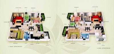 Image of 1340 Sq.ft 3 BHK Apartment / Flat for sale in Sri Mahalakshmi Urban Flora, Sahakara Nagar, Bengaluru for Rs. 15000000