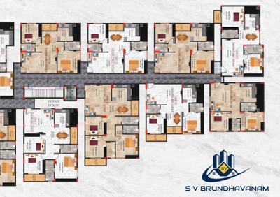 Image of 1105 Sq.ft 2 BHK Apartment / Flat for sale in SV Brundhavanam, Vajarahalli, Bengaluru for Rs. 7300000