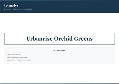 Image of 3000 Sq.ft Residential Plot / Land for sale in Urbanrise Orchid Greens, Thiruvallur, Chennai for Rs. 9897000