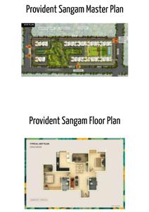 Image of 1309 Sq.ft 3 BHK Apartment / Flat for sale in Provident Sangam, Kelambakkam, Chennai for Rs. 9500000