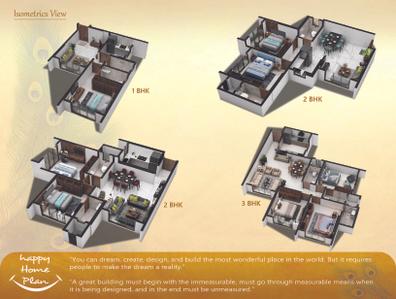 Image of 701 Sq.ft 2 BHK Apartment / Flat for sale in Laxmi Vishwa Vihang Heights, Dahisar East, Mumbai for Rs. 15100000