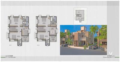 Image of 1700 Sq.ft 3.5 BHK Villa for sale in India Greenland the Eco Village, Makrampur, Kolkata for Rs. 6800000