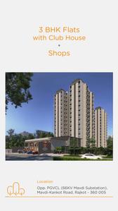 Image of 1125 Sq.ft 3 BHK Apartment / Flat for sale in Cubicon Altosa Olivia, Mavdi, Rajkot for Rs. 9751000