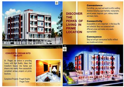 Image of 1050 Sq.ft 3 BHK Apartment / Flat for sale in Pragati Height 2, Hathital, Jabalpur for Rs. 7600000