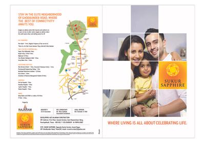 Image of 531 Sq.ft 1 BHK Apartment / Flat for sale in Sukur Sapphire Phase I, Kasarvadavali, Thane for Rs. 7000000