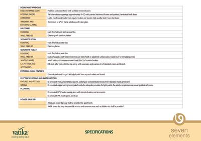 Vatika Seven Elements Brochure 19