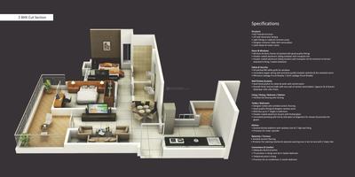 Image of 1000 Sq.ft 2 BHK Apartment / Flat for sale in Alcon Stylus, Kondhwa, Pune for Rs. 6500000