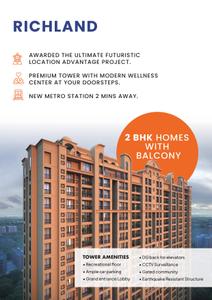 Image of 1020 Sq.ft 2 BHK Apartment / Flat for sale in Harasiddh Richland Rutu City Wing A, Thane West, Thane for Rs. 10000000