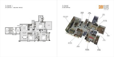 Image of 528 Sq.ft 2 BHK Apartment / Flat for sale in Om Shiv Elite, Shankarpur, Nagpur for Rs. 3700000