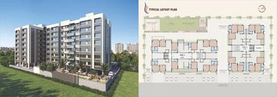 Image of 1215 Sq.ft 2 BHK Apartment / Flat for sale in Shreenathji Mukhar Avenue, Janta Nagar, Kalol for Rs. 5000000