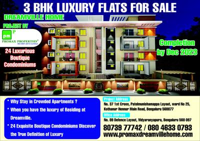 Image of 1816 Sq.ft 3 BHK Apartment / Flat for sale in Promax Dreamville Home, Narayanapura, Bengaluru for Rs. 18532385